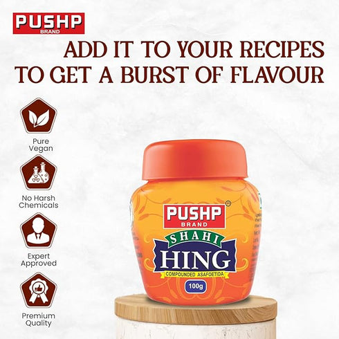Pushp Brand Asafoetida Hing Jar